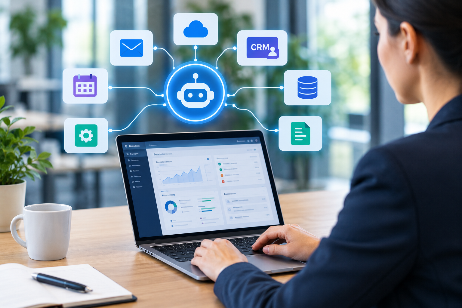 AI agents coordinating business workflows and software applications